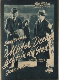 3a267 MR. DEEDS GOES TO TOWN German program '47 Gary Cooper, Jean Arthur, Frank Capra, different!