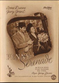 3a270 PENNY SERENADE German program '48 Cary Grant, Irene Dunne, George Stevens, different!