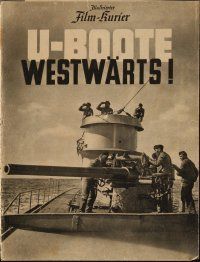 3a288 U-BOAT, COURSE WEST German program '41 Gunther Rittau's U-Boote westwarts, WWII propaganda!