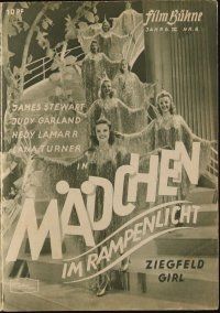 3a295 ZIEGFELD GIRL German program '47 different images of Judy Garland & many top MGM stars!