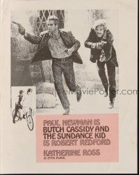 3a309 BUTCH CASSIDY & THE SUNDANCE KID herald '69 Paul Newman, Robert Redford, Katharine Ross