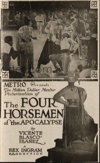 3a319 FOUR HORSEMEN OF THE APOCALYPSE herald '21 Rex Ingram epic from Ibanez, Rudolph Valentino!
