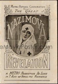3a331 REVELATION herald '18 great images of The Great Nazimova, thrilling romance!