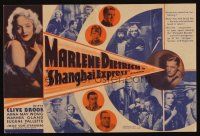 3a333 SHANGHAI EXPRESS herald '32 Josef von Sternberg, cool different art of Marlene Dietrich!