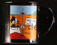 3a577 FELIX THE CAT Three Cheers mug '89 great comic strip image, comes in its original box!