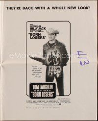 3a744 BORN LOSERS pressbook R74 Tom Laughlin directs and stars as Billy Jack!