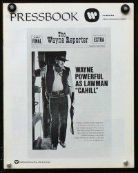 3a751 CAHILL pressbook '73 classic United States Marshall big John Wayne, great images!