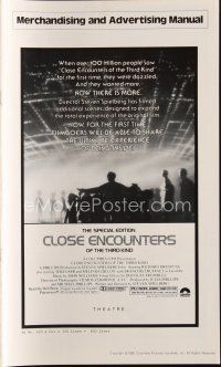 3a764 CLOSE ENCOUNTERS OF THE THIRD KIND S.E. pressbook '80 Spielberg's classic with new scenes!