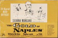 3a786 EVERY DAY'S A HOLIDAY pressbook R57 De Sica's Gold of Naples, Silvana Mangano, Sophia Loren!