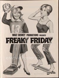 3a797 FREAKY FRIDAY pressbook '77 Jodie Foster switches bodies with Barbara Harris, Disney!