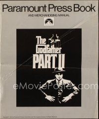 3a806 GODFATHER PART II pressbook '74 Al Pacino in Francis Ford Coppola classic crime sequel!