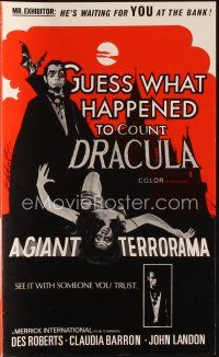 3a813 GUESS WHAT HAPPENED TO COUNT DRACULA pressbook '70 vampire & victim, trip into a nightmare!