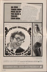 3a830 I LOVE YOU, ALICE B. TOKLAS pressbook '68 Peter Sellers eats turned-on marijuana brownies!