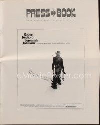 3a835 JEREMIAH JOHNSON pressbook '72 Robert Redford, Will Geer, directed by Sydney Pollack!