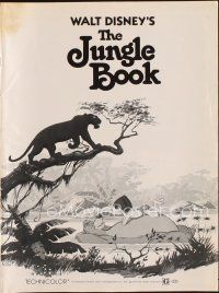 3a836 JUNGLE BOOK pressbook R78 Walt Disney cartoon classic, great image of Mowgli & friends!