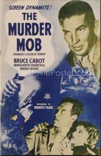 3a844 LEGION OF TERROR pressbook R40s Bruce Cabot & Marguerite Churchill, The Murder Mob!