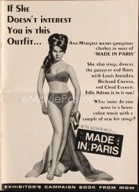3a854 MADE IN PARIS pressbook '66 super sexy Ann-Margret before and after she got there!