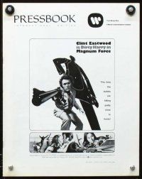 3a855 MAGNUM FORCE int'l pressbook '73 Clint Eastwood is Dirty Harry pointing his huge gun!