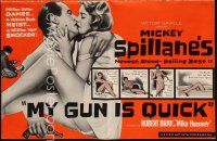 3a874 MY GUN IS QUICK pressbook '57 Mickey Spillane, introducing Robert Bray as Mike Hammer!