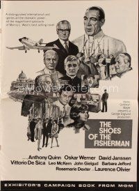 3a939 SHOES OF THE FISHERMAN pressbook '68 Pope Anthony Quinn tries to prevent World War III!