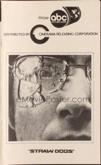 3a955 STRAW DOGS pressbook '72 Dustin Hoffman & Susan George, directed by Sam Peckinpah!