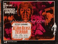3a711 VAMPIRE-BEAST CRAVES BLOOD English pressbook '69 frenzied vampire Peter Cushing has blood lust