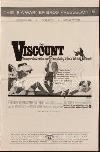 3a985 VISCOUNT pressbook '67 Le Vicomte Regle ses Comptes, Kerwin Mathews, Edmond O'Brien