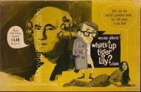 3a989 WHAT'S UP TIGER LILY pressbook '66 wacky Woody Allen Japanese spy spoof with dubbed dialog!