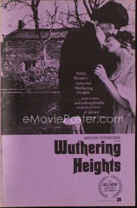 3a999 WUTHERING HEIGHTS pressbook '71 Timothy Dalton, Emily Bronte's unforgettable love story!