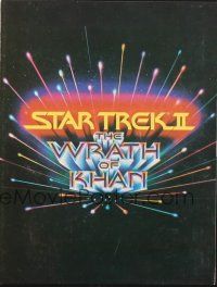 3a640 STAR TREK II promo brochure '82 The Wrath of Khan, Leonard Nimoy, William Shatner
