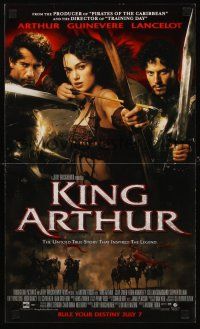 3a675 KING ARTHUR promo brochure '04 Clive Owen, Keira Knightley w/bow & arrow!