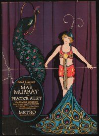 3a026 PEACOCK ALLEY trade ad '30 cool colorful art & images of sexy Mae Murray!