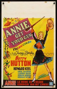 2y007 ANNIE GET YOUR GUN Belgian '50 Betty Hutton as the greatest sharpshooter, Howard Keel