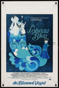 2y017 BLUE BIRD Belgian '76 cool fantasy art of Elizabeth Taylor, Jane Fonda & Cicely Tyson!