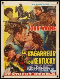 2y049 FIGHTING KENTUCKIAN Belgian '49 rougher, tougher & more romantic John Wayne + Oliver Hardy!