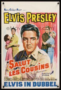 2y081 KISSIN' COUSINS Belgian '64 hillbilly Elvis Presley and his lookalike Army twin!