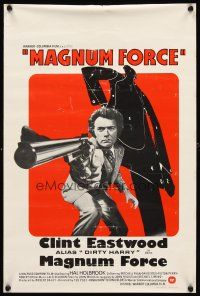 2y091 MAGNUM FORCE Belgian '73 Clint Eastwood is Dirty Harry pointing his huge gun!