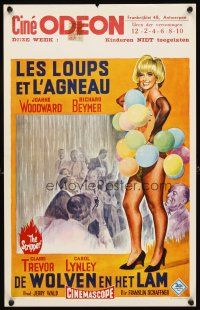2y132 STRIPPER Belgian '63 story of the men who led sexy Joanne Woodward to be a stripper!