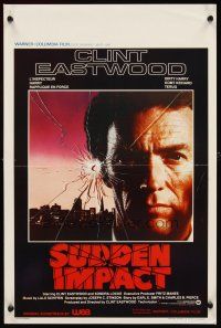 2y133 SUDDEN IMPACT Belgian '83 Clint Eastwood is at it again as Dirty Harry, great image!