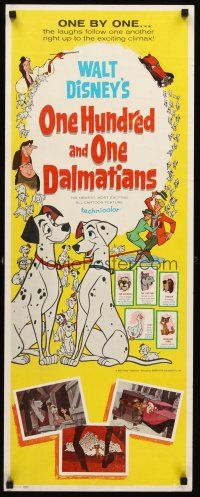 2y555 ONE HUNDRED & ONE DALMATIANS insert '61 most classic Walt Disney canine family cartoon!