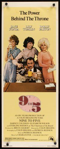 2y261 9 TO 5 insert '80 Dolly Parton, Jane Fonda & Lily Tomlin w/tied up Dabney Coleman!