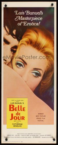 2y292 BELLE DE JOUR insert '68 Luis Bunuel, close up of sexy Catherine Deneuve!