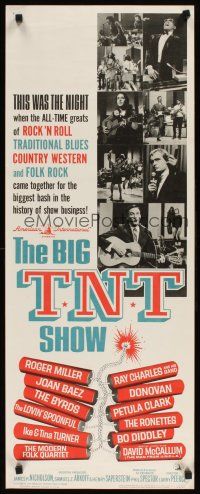 2y302 BIG T.N.T. SHOW insert '66 all-star rock & roll, blues, country western & folk rock!