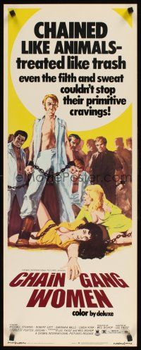 2y333 CHAIN GANG WOMEN insert '71 even filth & sweat couldn't stop their primitive cravings!