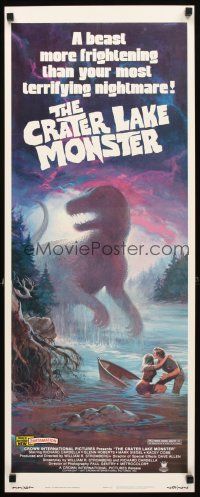 2y356 CRATER LAKE MONSTER insert '77 Wil art of dinosaur more frightening than your nightmares!