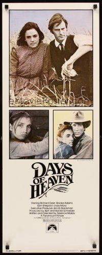 2y361 DAYS OF HEAVEN insert '78 Richard Gere, Brooke Adams, directed by Terrence Malick!