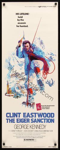 2y382 EIGER SANCTION insert '75 Clint Eastwood's lifeline was held by the assassin he hunted!