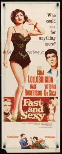 2y390 FAST & SEXY insert '61 who could ask for more than half-dressed sexy Gina Lollobrigida!