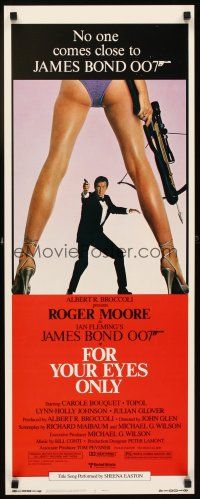 2y396 FOR YOUR EYES ONLY insert '81 no one comes close to Roger Moore as James Bond 007!