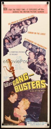2y402 GANG BUSTERS insert '54 Public Enemy No 4, based on hit TV and radio show!